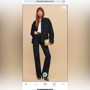 Reformation Wilder High Rise Wide Leg Jeans 30